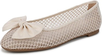 Sam & Libby Women's Carlin 2 Bow Ballet Flat Modern Ivory 6M
