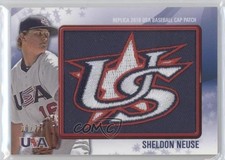 2011 Bowman Replica 2010 USA Baseball 20/25 Sheldon Neuse #USA-57 Patch 01is