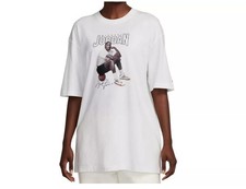 Jordan Women's Oversized Graphic T-Shirt All Sizes - FN5703 100 - White - NEW !