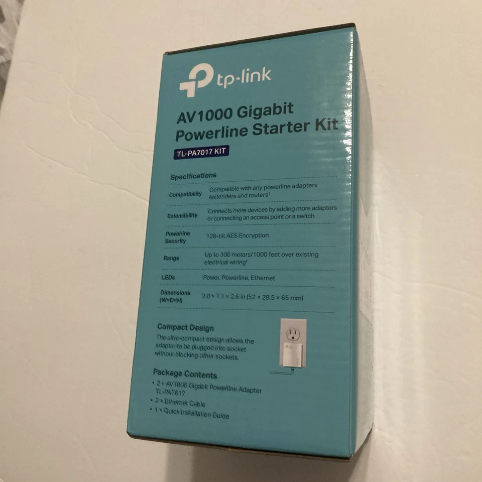 Kit adaptador Powerline tp-link Tl Pa 7017 P Av 1000 1000 Mbp - Caja abierta Foto 4 de 4