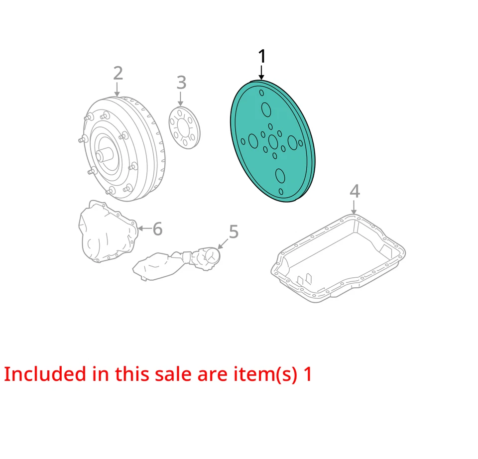 Volante/placa flexible transmisión automática 3,0 L compatible con 06-09 FUSION 9793431 Foto 4 de 4