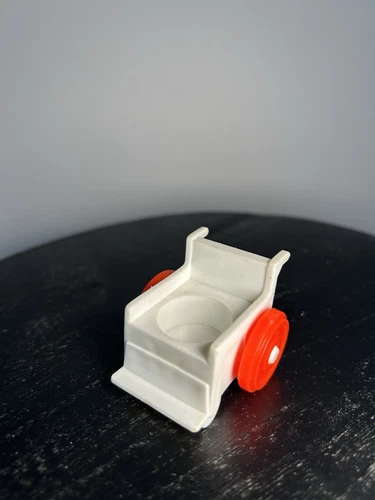 Vintage Fisher Price little people white/red Wheelchair Hospital 931