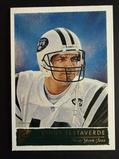 2001 Topps Gallery #93 Vinny Testaverde New York Jets QB Art Card Boris Bezrod
