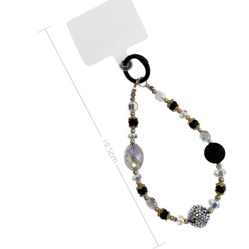 Pearl Short Colored Diamond Phone Strap Mobile Phone Pendant - 第 2/12 張圖片