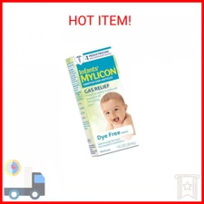 MYLICON Infants Gas Relief Drops for Infants and Babies, Dye Free Formula, 1 Flu