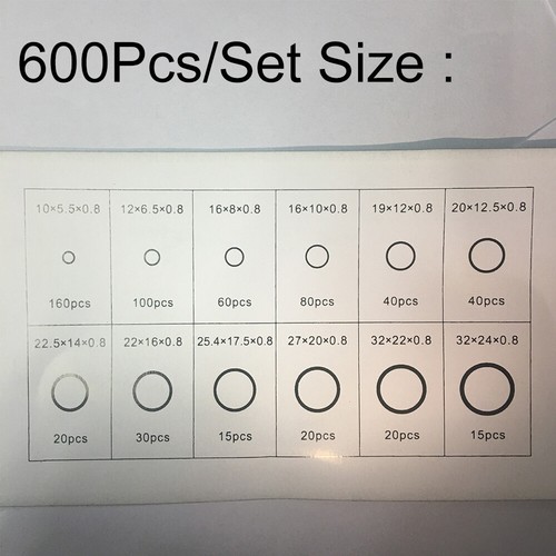 600 / 150-tlg. Sanitär-Dichtungen & O-Ring-Sortiment Gummi-Dichtung Set Neu - Bild 10 von 11
