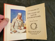 The Story Of David Livingston by Vautier Golding 1941 Children's Heroes Series