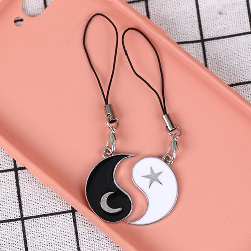 2 Pairs Mobilfunkkettenschmuck Liebhaber Handy-Charme-Armband Ästhetisch - Zdjęcie 3 z 12