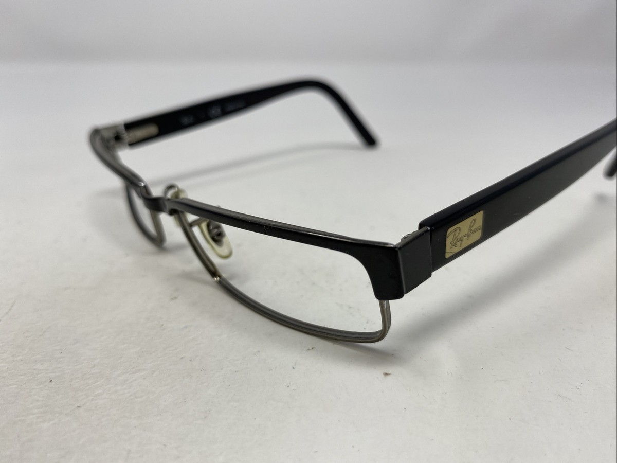 Ray Ban RB 6169 2502 Square Gunmetal Black Eyeglasses Frame 52-16-140 w/Case lupl00139_0.jpg main image 3