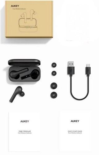 AUKEY EP-T21 Move Compact True Wireless Earbuds 35 Hours Playtimes - Black - Picture 3 of 8