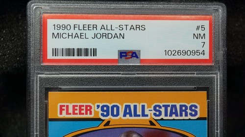 1990 Fleer All-Star #5 Michael Jordan PSA 7 NM "THE GOAT" Sweet card! 5th year. - Picture 2 of 6