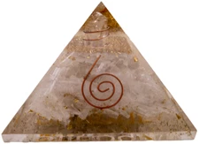 Selenite Orgonite Pyramid - Vibe Products