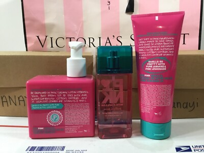 ⭐︎ Victoria’s Secret ボディローション＆ミスト 3点セット⭐︎ VICTORIA'S SECRET PINK PRETTY & PURE BODY MIST, BODY LOTION & HAND