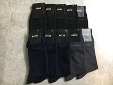 NEW 10 PAIRS HUGO BOSS MEN'S SOCKS Blackx5 Navyx3 Greyx2 US Size 7-9