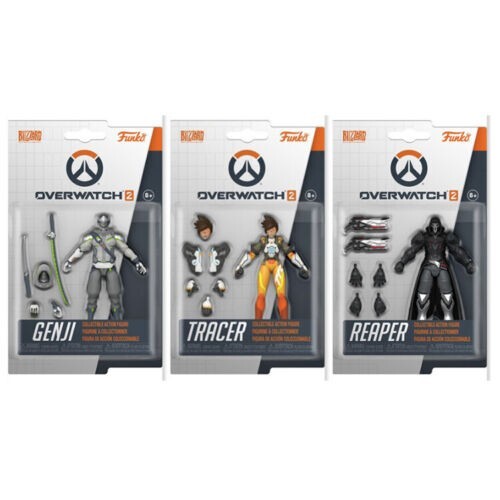 NEW NM+ Card FUNKO Overwatch 2 GENJI & TRACER & REAPER 3.75