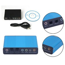 Optical External 6 Channel 5.1 Audio Output Adapter Sound Card USB SPDIF