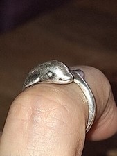 925 sterling silver dolphin ring by Kabana