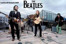 Poster Manifesto Locandina Musica Concerto The Beatles Stampa Vintage 60x90 Cm.