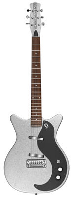 Danelectro 59M NOS+ Silver Metalflake E-Gitarre