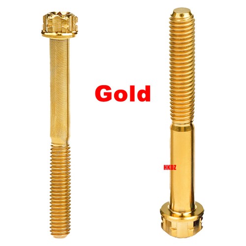 M5 Titanium Bolts 6mm~90mm Flange Inner Outer Plum Head Ti Screws for Motorcycle - Picture 7 of 21