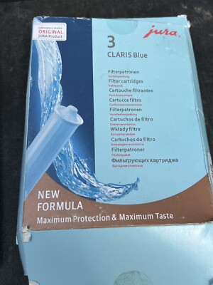 Jura Claris Blue 3 Pack  Water Filters  - DAMAGED BOX - Sealed Filters Inside