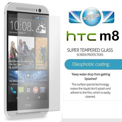 Shatter Proof Hard Premium Tempered Glass Screen Protector For HTC One M8 - Picture 4 of 6