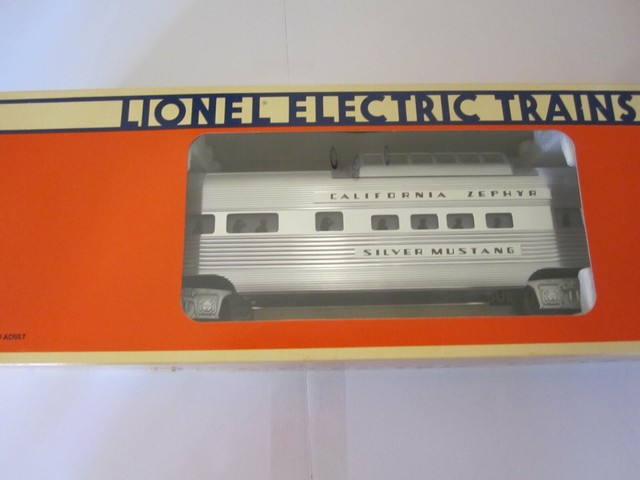 Lionel California Zephyr Vista Dome 619125 Silver Mustang