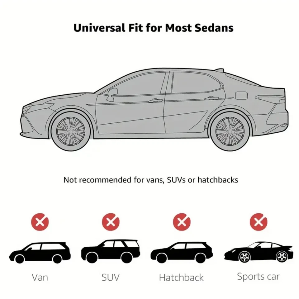 For Pontiac Firebird Full Car Cover Outdoor Dust Sun UV All Weather Protection - Image 3 of 4