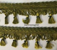 TASSEL FRINGE 1 MTR, JUNGLE GREEN, CUSHIONS/CURTAINS ETC, ART 00341