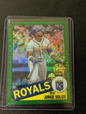 2020 Topps Series 2 JORGE SOLER Silver Pack 1985 Green Refractor #38/99 Royals