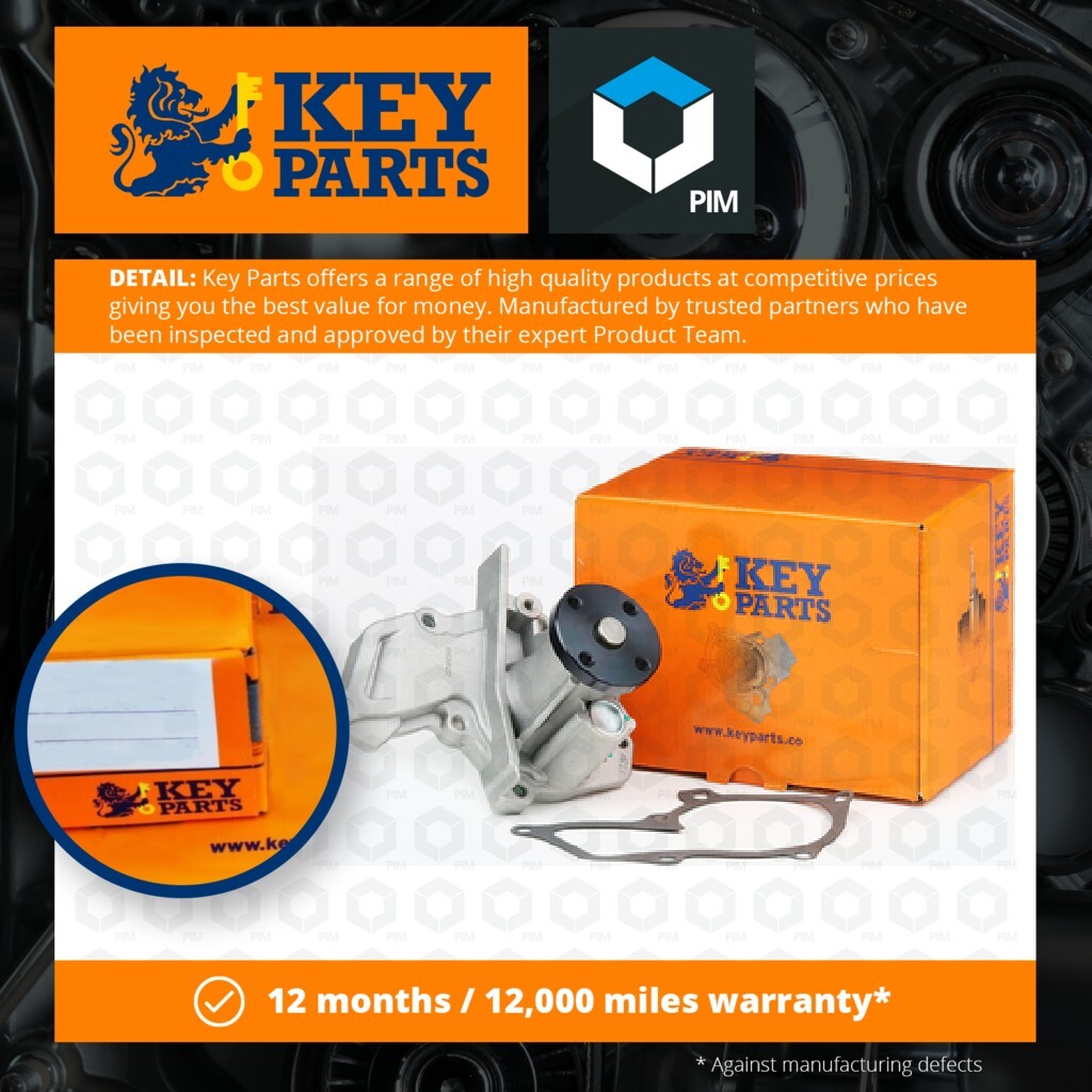 Water Pump fits FORD PUMA ST160 1.7 97 to 02 MHA Coolant KeyParts 1077539 New