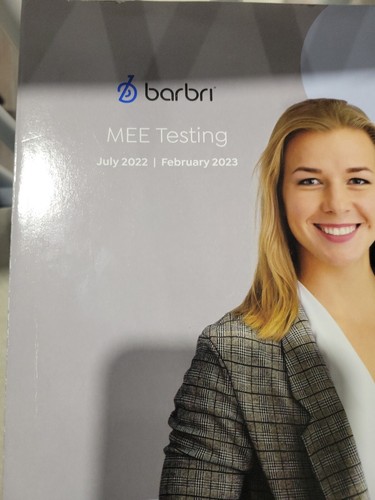 Yes! Feb 2023 Barbri Uniform Bar Review MEE Testing - Multistate Essay Exam UBE - Picture 2 of 13