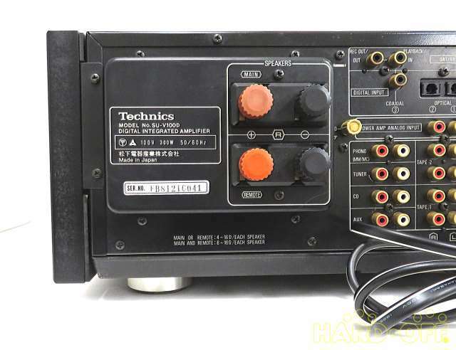 TECHNICS Integrated Amplifier SU-V100D AC100V Working TECHNICS Integrated Amplifier SU-V100D AC100V Working