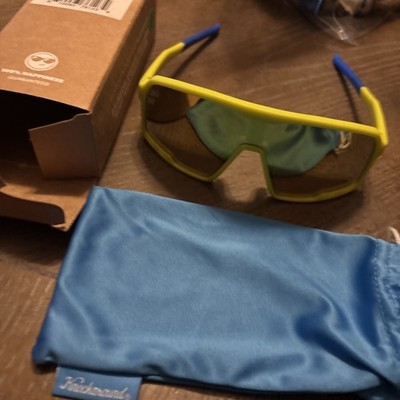 Knockaround Campeones Rubberized High Voltage Wraparound Sunglasses