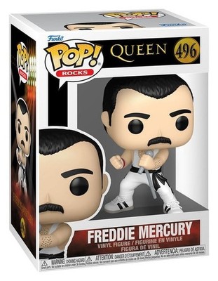 Queen Funko POP! Rocks Vinyl Figur Freddie Mercury (white singlet) 9 cm (496)