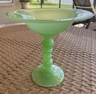 Vintage HTF Fenton Jade #1536 6 Inch Compote. No Damage. Jadeite.