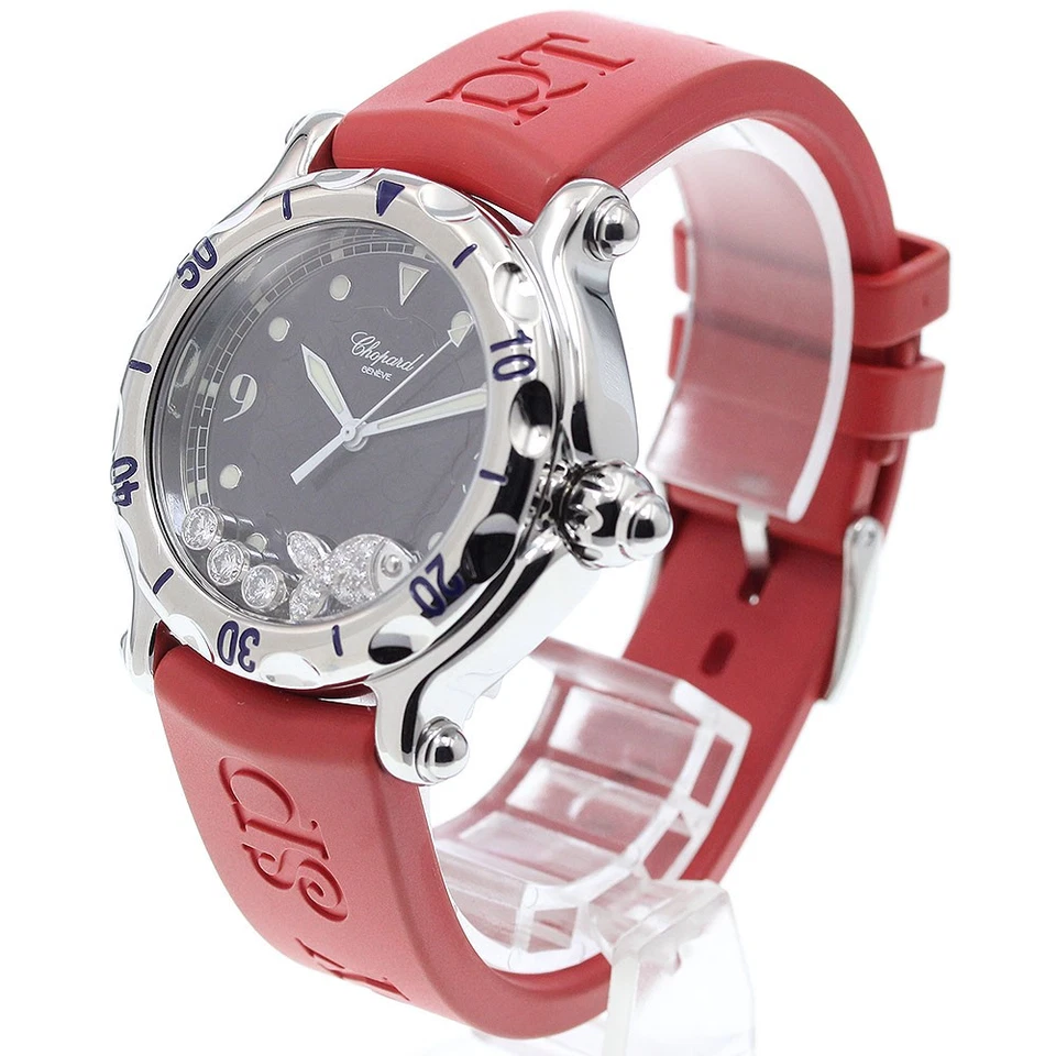 Кварцевые мужские часы Chopard Happy sport happy fish 8347 дата черный циферблат_910490 - Изображение 3 из 4