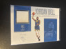 2018/19 Panini Encased Jordan Bell game used jersey card 23/99 Warriors Oregon