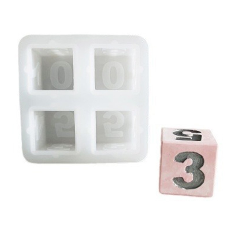 Epoxy Resin Silicone Molds for Block Calendar Dice and Soap Making