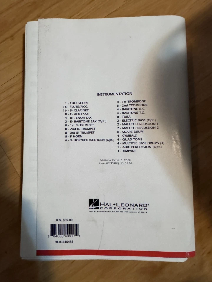 Avatar Part 3 (WAR) Marching Band Music - Image 2 of 2