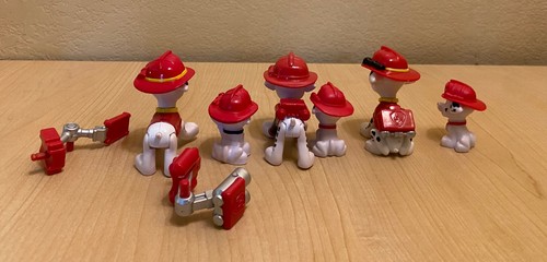6 Dalmatiner Paw Patrol PVC Figuren Tortenaufleger mit 2 austauschbaren Zubehörteilen - Bild 2 von 3