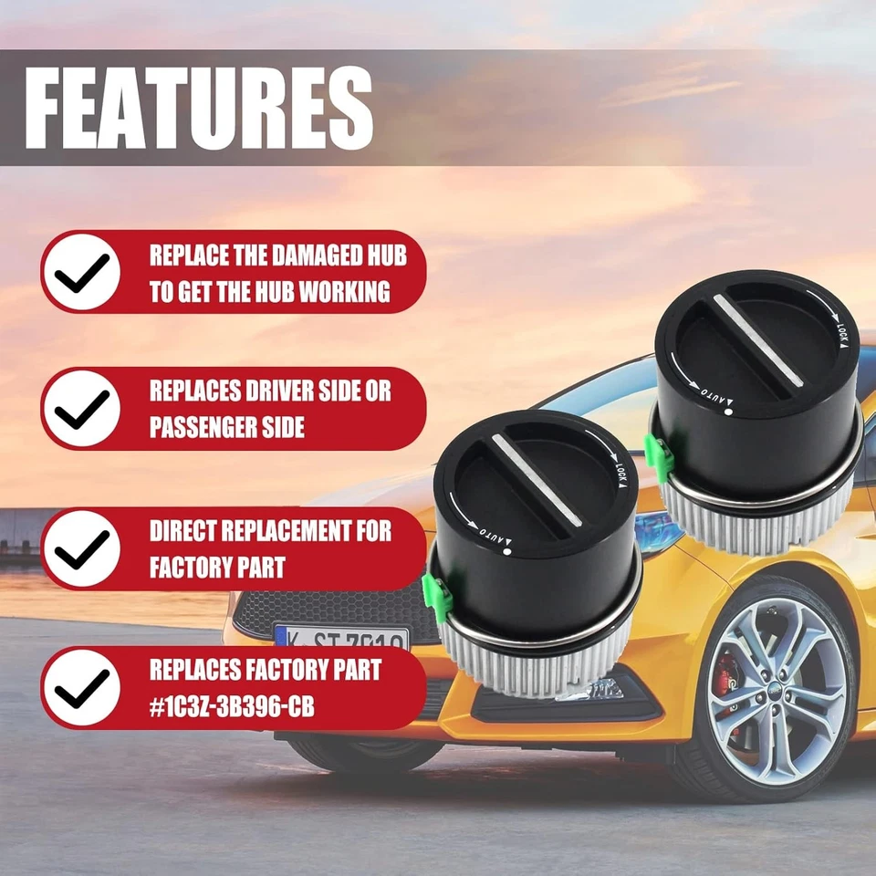 Kits de par de bujes de bloqueo automático 4x4 de repuesto para Ford F250 F350 F450 F55 1999-2004 - Imagen 2 de 4