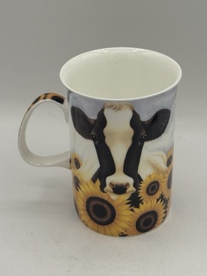 Fine Bone China Tea/Coffee Mug With Sunflowers & A Cow By Ashdene Of  Australia | eBay