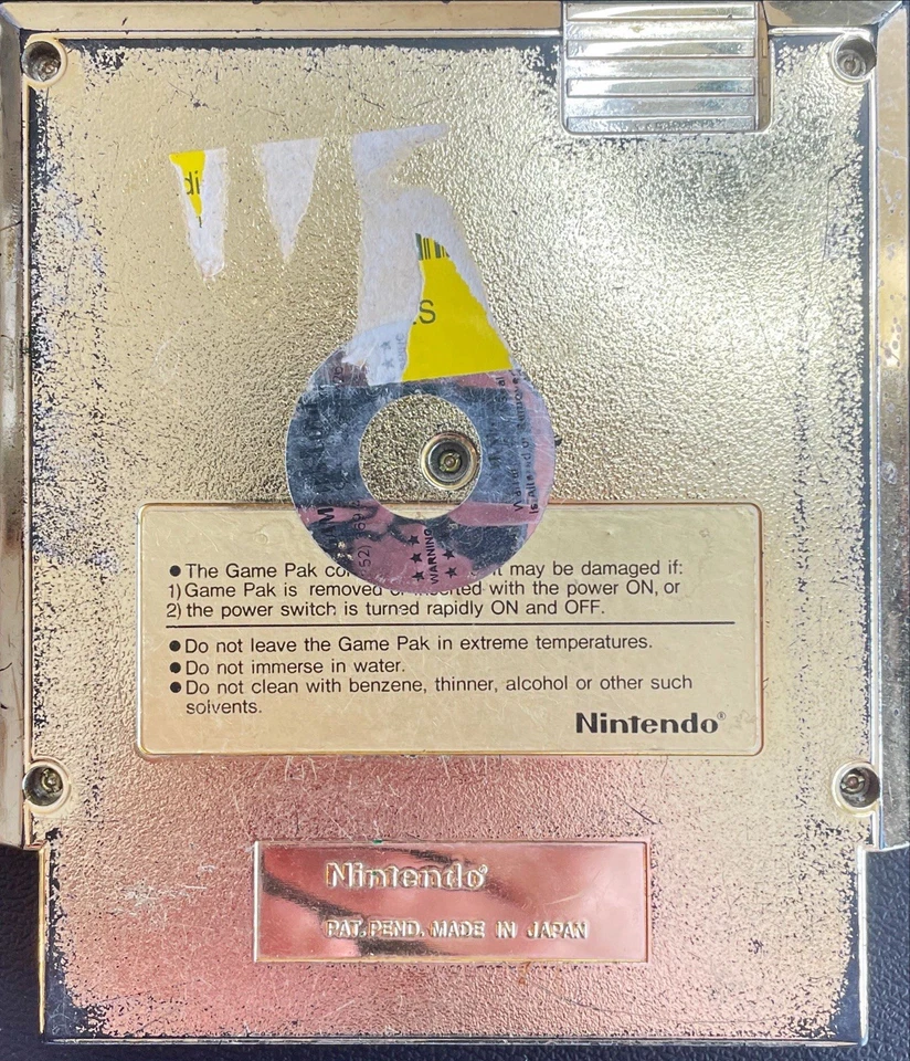 The Legend of Zelda Nintendo NES 1987 Gold Cartridge Authentic Tested & Working - Image 2 of 2