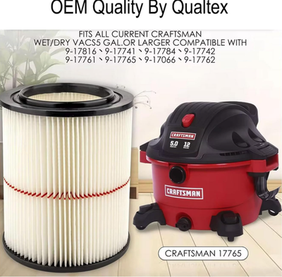 #ad NEW Cleaner Shop Vac Filter for Sears Craftsman 5 6 8 12 16 gallon. Wet Dry Vac $23.99