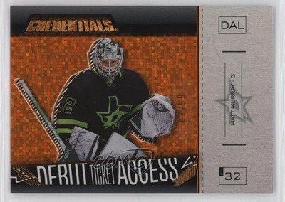 2023 Upper Deck Credentials Horizontal Orange 87/99 Matt Murray Rookie RC 04x2