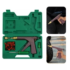 Tire Plugger Tubeless Tire Wheel Repair Gun Kit Mushroom Plug Probe Nozzle