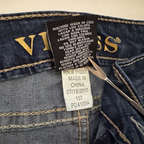 Vigoss The Jagger Skinny Distressed Jeans Embroidered Owl Pockets Girls Sz 14 - Picture 12 of 21
