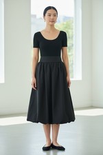 Women  s Black Maxi Skirt with Asymmetrical Hem  Side Pockets   NWOT  Med