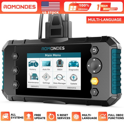 #ad ROMONDES RD4000 For VW All System OBD2 Scanner Diagnostic Tool Oil EPB TPS Reset $174.00